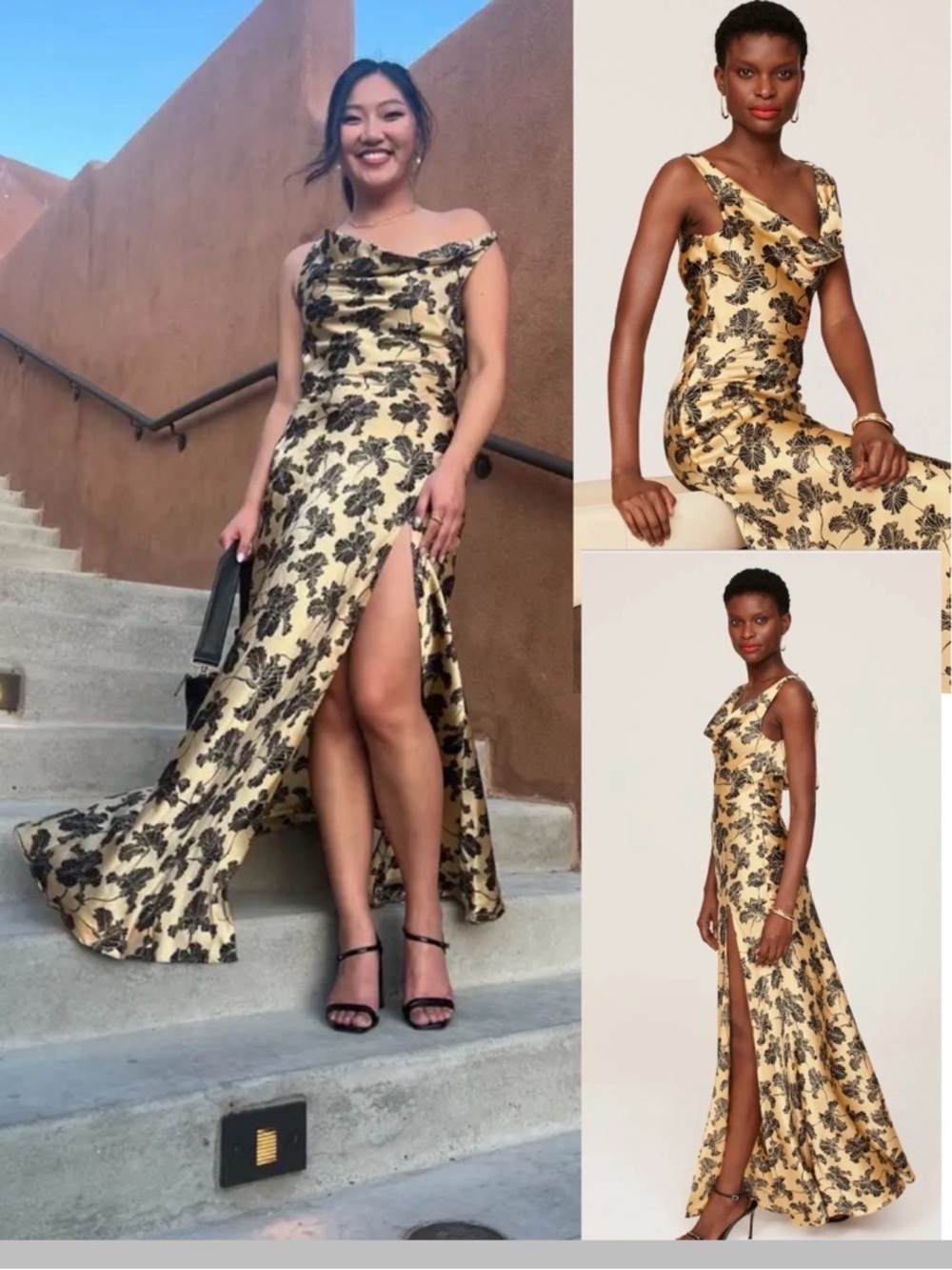 De La Vali silk Colombian Gown in size 10.
